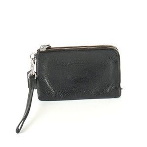 Coach | Black Pebbled Leather Writslet